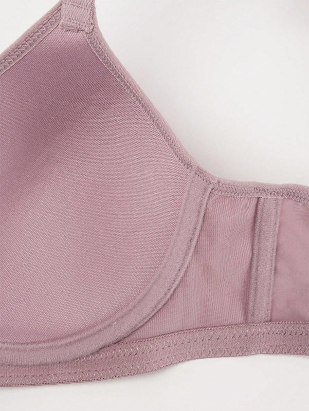 Conjunto de 6 sujetadores sin costuras con relleno - comodo y elevador, con soporte de aro ajustable - coleccion de lenceria suave para mujer de uso diario