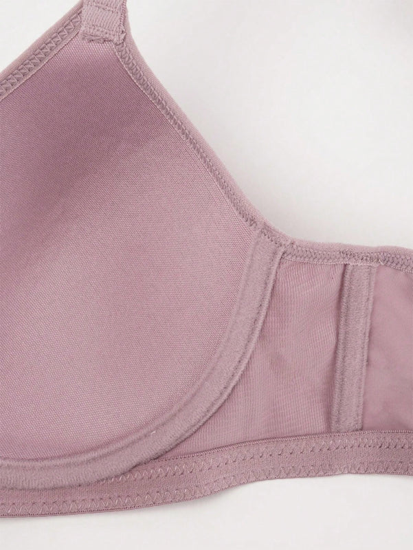Conjunto de 6 sujetadores sin costuras con relleno - comodo y elevador, con soporte de aro ajustable - coleccion de lenceria suave para mujer de uso diario
