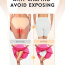 2 paquetes pantalones cortos de ciclista anchos de cintura solida sxy, para mujer debajo del vestido, bragas de ciclista lisas sin costuras y sin roces para mujeres
