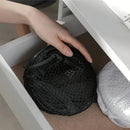 Cesta de ropa plegable de malla con asas - Cesta de ropa sucia de alta capacidad plegable para almacenamiento en baño, dormitorio y dormitorio - No requiere instalación, uso sin electricidad