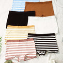 Paquete de 7 boxers para mujer, sin costuras, comodos, suaves y amigables con la piel, ropa interior a rayas