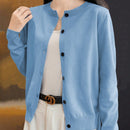 Essnce cardigan suelto y casual de mujer de un solo abotonado, de color liso, manga larga, para otono/invierno