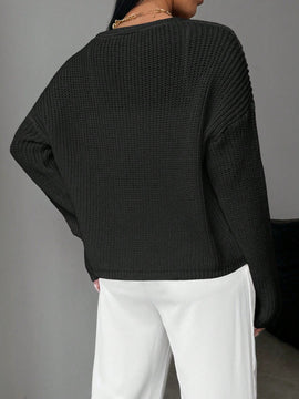 Essnce cardigan suelto y delgado de mujer con lazo adelante