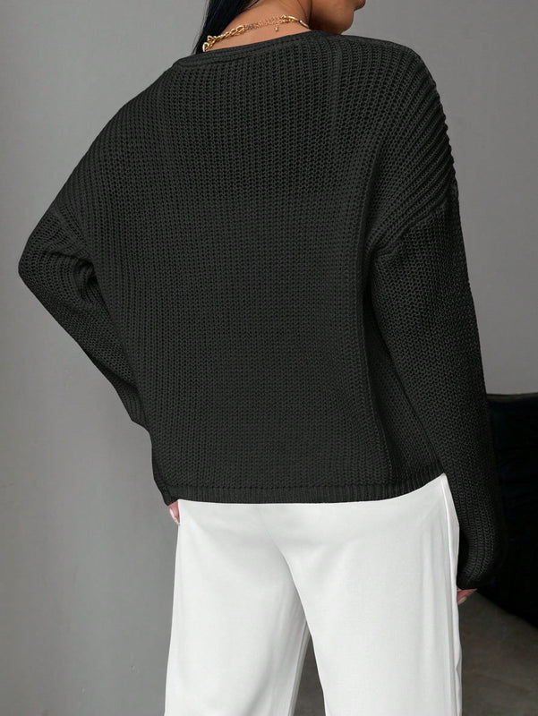 Essnce cardigan suelto y delgado de mujer con lazo adelante