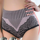 Juego de 7 bragas de mujer de cintura alta con encaje, sin costuras, multicolor, que estilizan el vientre, suaves, transpirables y comodas, ropa interior moldeadora femenina