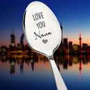 Cuchara de Acero Inoxidable Grabada "Te Quiero Nana" - El Regalo Perfecto para la Abuela de Parte del Nieto, Ideal para Amantes del Café, Cumpleaños, Día de la Madre, Navidad y Año Nuevo