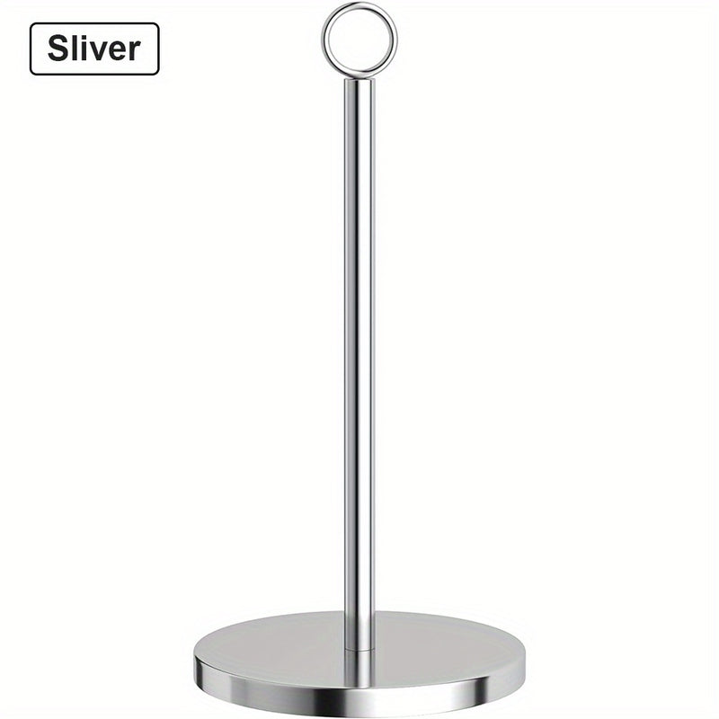 Soporte Moderno para Toallas de Papel de Acero Inoxidable - Antideslizante, Soporte de Encimera para Organización de Cocina y Baño
