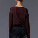 Musera cardigan de manga larga con cierre de gancho y ojal