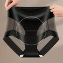 2 piezas de ropa interior moldeadora de talle alto de gasa de seda con efecto frio, con entrepierna de algodon puro, transpirable, que levanta la cadera y adelgaza el vientre, combinacion de negro + rosa para verano