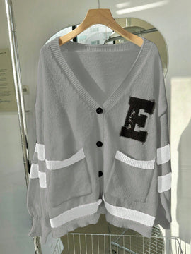 Unity 1 pieza blusa casual de mujer con bolsillo, manga larga, abotonadura frontal y parche de color liso