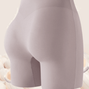 4 pares de pantalones de yoga sin costuras de control de abdomen de cintura alta, de seda de hielo que levanta y esculpe, pantalones cortos de seguridad triples sin enrollamiento