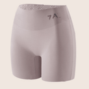 4 pares de pantalones de yoga sin costuras de control de abdomen de cintura alta, de seda de hielo que levanta y esculpe, pantalones cortos de seguridad triples sin enrollamiento