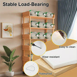 Estante de 5 niveles blanco, 78.74x30.48x137.16cm, Madera y tablero de fibras, Librería de oficina autónoma, Multiusos para hogar, cocina, estudio, baño, Montaje fácil, Ruido bajo, Rotación 360°, Sin daño al piso