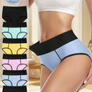 6 piezas de bragas de algodon para mujer con cintura alta y cobertura completa, suaves y transpirables