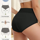 4 piezas de bragas de algodon para mujer de cintura alta, cubrimiento total, suaves y transpirables