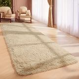 Alfombra de Peluche Camello, Tela Esponjosa Suave y Gruesa, Decoración Cómoda para Interiores | Duradera y Fácil de Limpiar | Adecuada para Sala de Estar, Dormitorio, etc. | Varios Tamaños Disponibles