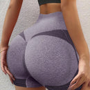 1 pieza shorts de yoga de cintura alta sin costuras amarillos, shorts comodos y transpirables con control de abdomen y levantamiento