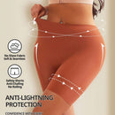 1 pieza short moldeador sin costuras de talle alto, ropa interior de control para mujeres, marron