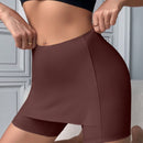 Pantis tipo short para mujer, lisos y delgados, shorts de seguridad sin costuras, suaves y comodos - negro