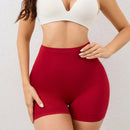 Pantalones cortos de seguridad sencillos de unicolor para mujer para uso diario