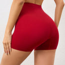 Pantalones cortos de seguridad sencillos de unicolor para mujer para uso diario