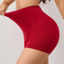 Pantalones cortos de seguridad sencillos de unicolor para mujer para uso diario