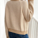 Frenchy cardigan con botones de corte casual y rayas para mujer, para otono/invierno