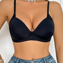 1 pieza conjunto de sujetador sin aros de moda sencillo para mujer