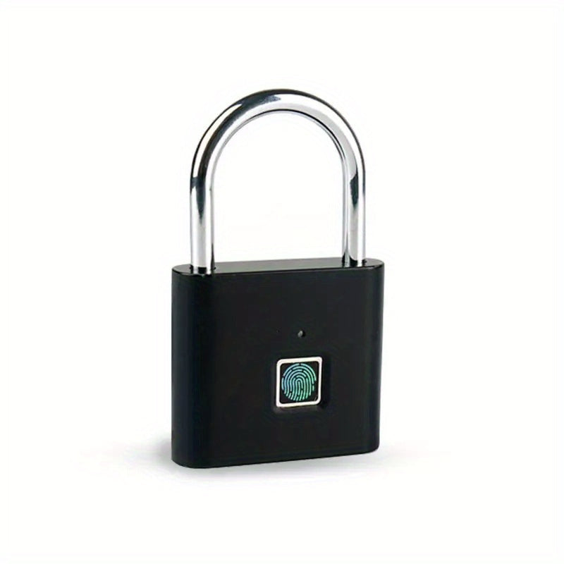 Mini Bloqueo Inteligente con Huella Digital - Sin Llave, Recargable por USB, Bloqueo Antirrobo para Dormitorios y Hogares, Bloqueo de Combinación Duradero y Resistente a Manipulaciones con Acceso por Huella Digital, Diseño Compacto para Viajes y Almacena