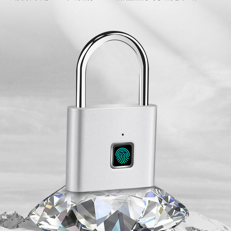 Mini Bloqueo Inteligente con Huella Digital - Sin Llave, Recargable por USB, Bloqueo Antirrobo para Dormitorios y Hogares, Bloqueo de Combinación Duradero y Resistente a Manipulaciones con Acceso por Huella Digital, Diseño Compacto para Viajes y Almacena