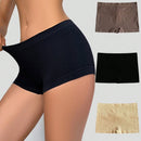 Pantalones cortos de seguridad sin costuras de unicolor y de talle bajo para mujeres