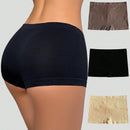 Pantalones cortos de seguridad sin costuras de unicolor y de talle bajo para mujeres