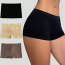 Pantalones cortos de seguridad sin costuras de unicolor y de talle bajo para mujeres