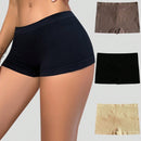 Pantalones cortos de seguridad sin costuras de unicolor y de talle bajo para mujeres