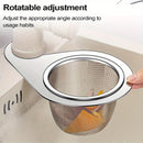 1pc Colador de Fregadero de Cocina en Forma de Cisne de Acero Inoxidable - Cesta de Drenaje de Malla Fina con Diseño Colgante para una Eficiente Separación de Residuos Alimentarios, Ayuda para las Tareas Domésticas | Diseño en Forma de Cisne | Colador de