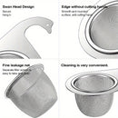 1pc Colador de Fregadero de Cocina en Forma de Cisne de Acero Inoxidable - Cesta de Drenaje de Malla Fina con Diseño Colgante para una Eficiente Separación de Residuos Alimentarios, Ayuda para las Tareas Domésticas | Diseño en Forma de Cisne | Colador de