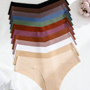 Set de 12 bragas adhesivas sin costuras de triangulo para damas en multiples colores