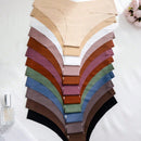 Set de 12 bragas adhesivas sin costuras de triangulo para damas en multiples colores