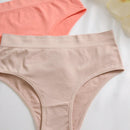 Conjunto de 9 piezas de bragas de mujer de unicolor, comodas y casuales