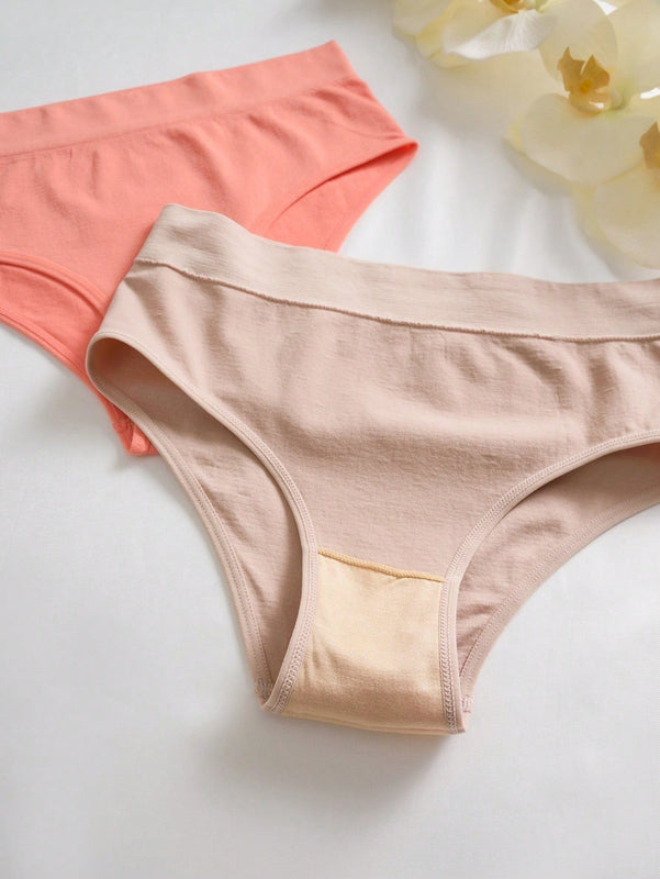 Conjunto de 9 piezas de bragas de mujer de unicolor, comodas y casuales