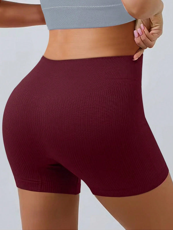 Set de 8 pantalones cortos tipo boyshort de cintura alta, transpirables, elasticos y comodos, de diseno simple, con ropa interior de costilla para mujer - lenceria y ropa interior esencial para uso diario