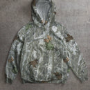Attitoon sudadera con capucha estampada con camuflaje de ramas de arbol vintage, adecuada para otono/invierno