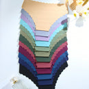 Conjunto de 12 piezas de ropa interior tipo bikini ondulada sin rastros, calzoncillos con forma de abanico, suaves y comodos, ropa interior para damas sexy de cintura baja que no se marca en la bottom