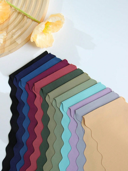 Conjunto de 12 piezas de ropa interior tipo bikini ondulada sin rastros, calzoncillos con forma de abanico, suaves y comodos, ropa interior para damas sexy de cintura baja que no se marca en la bottom