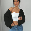 Essnce cardigan holgado y tejido suelto, manga larga informal para otono/invierno