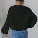 Essnce cardigan holgado y tejido suelto, manga larga informal para otono/invierno