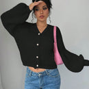 Essnce cardigan holgado y tejido suelto, manga larga informal para otono/invierno