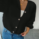 Essnce cardigan holgado y tejido suelto, manga larga informal para otono/invierno