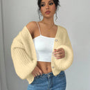 Essnce cardigan holgado y tejido suelto, manga larga informal para otono/invierno