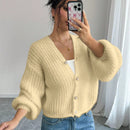 Essnce cardigan holgado y tejido suelto, manga larga informal para otono/invierno